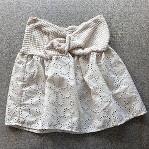 Elegant Cream Lace Skirt